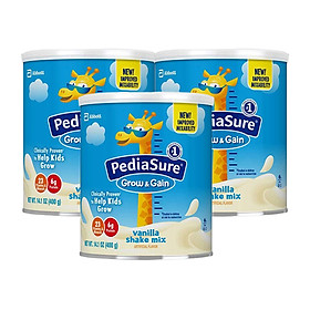 Combo 3 Hộp Sữa bột Pediasure Grow & Gain Hương Vani (Hộp 400g)