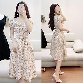 Đầm kate lụa bi (Free/big size XL, 2XL)