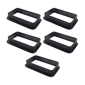 5Pcs Perforated Cake  DIY Baking Tools Cupcake Decorating Tools Baking Tool Mould Cooking Rings Cake Cheese Tool for Pies Sandwich Salads