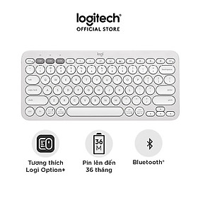 Bàn phím Bluetooth đa thiết bị Logitech Pebble Keys 2 K380s - Hàng chính hãng