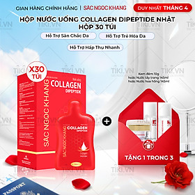 [NEW] Nước uống đẹp da Collagen Dipeptide Sắc Ngọc Khang tinh khiết nhập khẩu từ Nhật Bản, đạt chuẩn hàm lượng hấp thụ nhanh & vượt trội giúp trẻ hóa làn da - săn chắc và sáng mịn