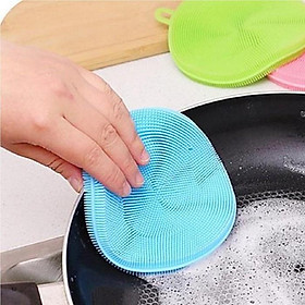 Mua Miếng Rửa Chén Bát  Xoong Nồi Silicon Có Lỗ Treo