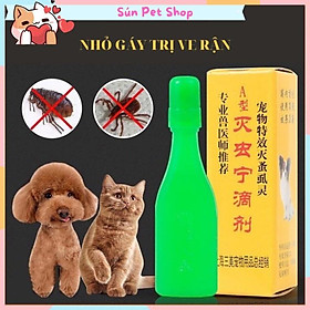 Nhỏ gáy trị ve rận cho chó mèo 2,5ml