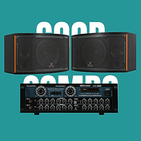 Mua Dàn Karaoke gia đình Loa Zenbos XR-680 400W/Loa Bass 25 cm  3 đường tiếng và Amply Bluetooth Công Suất Lớn 800W Zenbos LX-6800  12 Sò Đại (Hàng Chính Hãng)