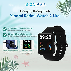 Mua Đồng hồ thông minh Xiaomi Redmi Watch 2 Lite - Bản Quốc Tế - BH 12 tháng Hàng chính hãng