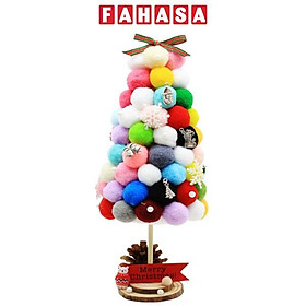 Mua Cây Thông Bông Bi Giáng Sinh 25 - 30 cm - Vinacraft (Mẫu Màu Giao Ngẫu Nhiên)