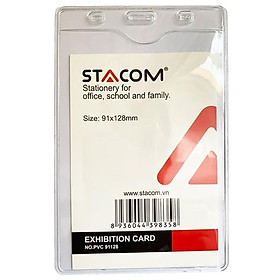 Thẻ đeo nhựa dẻo khổ lớn Stacom PVC91128