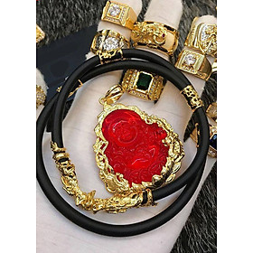 Dây chuyền nam mặt Phật mạ Vàng 24k Bình An MD3