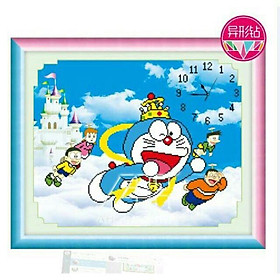 Tranh đính đá-Đôremon Nobita(77498)-chưa đính>60x50cm