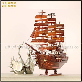 Mua Mô hình thuyền thái phong thủy gỗ cẩm_TC100