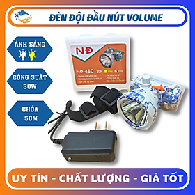 Đèn đội đầu pin sạc hoa tiết giả sứ siêu sáng ND-46C