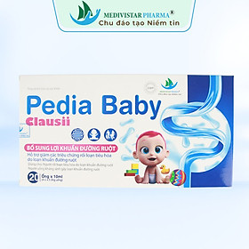 Men tiêu hóa Pedia Baby Clausii Medivistar Pharma, hộp 20 ống x 10ml