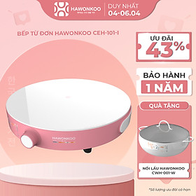 Bếp Từ Đơn HAWONKOO CEH-101-I Kèm Nồi Inventer 2000W Hàng Chính Hãng Bảo Hành 12 Tháng - Thương Hiệu Hàn Quốc