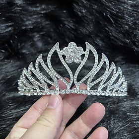 Vương miện cô dâu thấp xi mạ cao cấp kiểu dáng mới phù hợp mọi kiểu tóc - dáng như công chúa