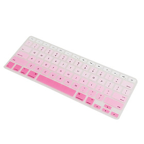 English Silicone Keyboard Skin Cover Protector for  Air 13" 15" Pink