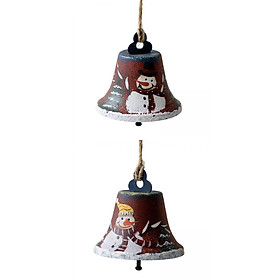 2x Christmas Hanging Bell Ornaments Hotel Pendant Home Decor Ornaments