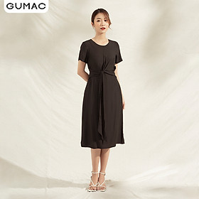 Đầm nữ cao cấp thiết kế suông thắt eo DA1101 GUMAC