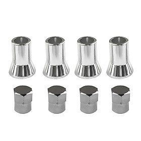 3-7pack 4 Sets TPMS Tire Valve Stem Caps & Sleeve Cover for American Cars and