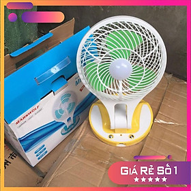 Mua Quạt sạc tích điện cao cấp kèm đèn JR 5580 xịn cực mát