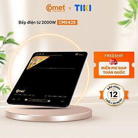 Mua Bếp điện từ cảm ứng Comet CM5428 – Công suất 2000W  mặt kính chịu nhiệt  thiết kế siêu mỏng – Hàng Chính hãng bảo hành 12 tháng