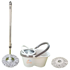 Mua BỘ LAU NHÀ 360 ĐỘ RỜI LỒNG DỄ VỆ SINH  LỒNG VÀ MÂM INOX  SIÊU SẠCH SIÊU KHÔ