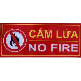 Mua Bảng hiệu CẤM LỬA - Chất liệu Mica