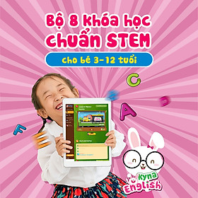 Combo 8 khóa học tiếng Anh Cambridge chuẩn STEM - Kyna English cho trẻ từ 3-15 tuổi từ mầm non đến cấp 2 - Kynaforkids.vn