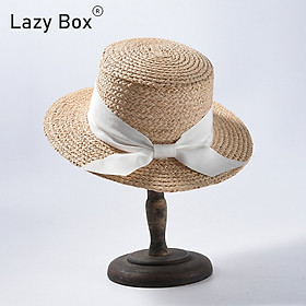 Mũ nón cói đi biển chất liệu raffia tự nhiên 100