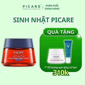 Kem dưỡng giúp sáng da, mờ thâm nám ban đêm Vichy LIFTACTIV COLLAGEN SPECIALIST NIGHT