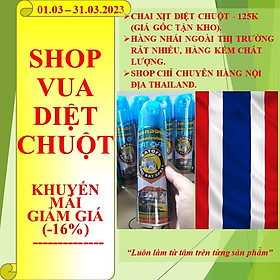 CHAI XỊT DIỆT CHUỘT- CAM KẾT HÀNG THẬT THAILAND 100