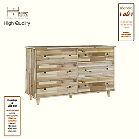 Mua HAPPY FURNITURE   Gỗ tự nhiên   Tủ lưu trữ 6 ngăn kéo - FARAH   THK_181   140x45x82cm