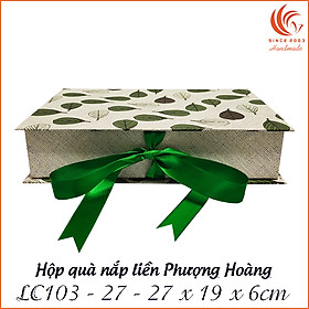 Hộp quà nắp liền chữ nhật LC103 - 27 x 19 x 6 cm