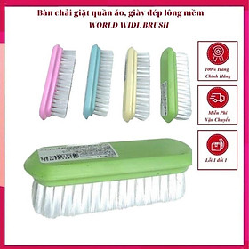 Bàn chải giặt quần áo WORLD WIDE BRUSH, chà giày dép lông mềm, bàn chải cọ rửa đa năng  -Thái Lan