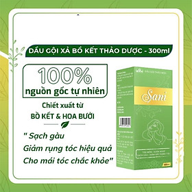 Dầu gội bồ kết cô đặc SaNi .Dầu gội thảo mộc sạch gàu, nấm ngứa