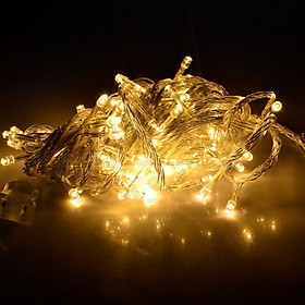 Đèn Nháy Trang Trí Led Màu Vàng 50 Bóng