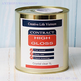 Mua Lon 800g sơn gỗ phủ bóng sáng hay bóng gương bề mặt High gloss creative life