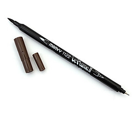 Bút lông hai đầu màu nước Marvy LePlume II 1122 - Brush/ Extra fine tip - Mocha (85)