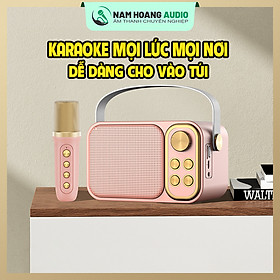 Mua Loa Karaoke Mini Bluetooth YS-103 Hồng Giá Rẻ Kèm 1 Micro Không Dây Âm Thanh Siêu Hay Sang Trọng