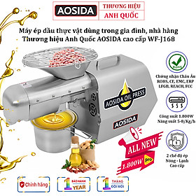 Mua Máy Ép Dầu Nóng-Lạnh WF-J168 AOSIDA Thương Hiệu Cao Cấp Anh Quốc  1800W  Ép 5-8kg/giờ - Hàng Nhập Khẩu (Bảo Hành 12 Tháng)
