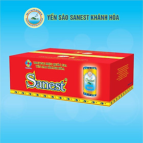 [Thùng 30 lon] Nước Yến sào Sanest Khánh Hòa đóng lon 190ml - Có đường 001