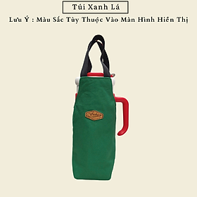Mua Túi vải canvas 2 lớp thiết kế đựng ly giữ nhiệt cho ly có tay cầm 1200ml