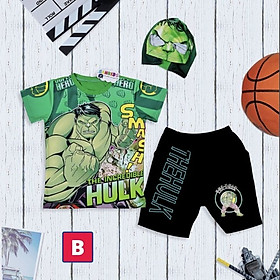 ĐỒ BỘ THUN BÉ TRAI HÌNH SIÊU NHÂN TỪ 10-41KG- tặng mũ trùm- Chất cotton 4 chiều- Kiến Lửa