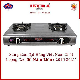 Mua Bếp gas dương mặt inox Ikura(IV -0920Z4)- Kiềng làm bằng kim loại tráng men - Hàng Chính Hãng