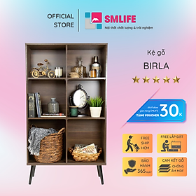 Kệ sách bằng gỗ kiểu dáng nhỏ gọn SMLIFE Birla