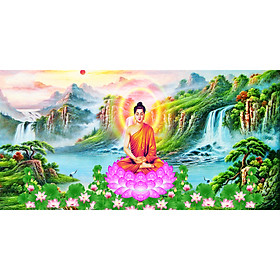 Mua Tranh dán tường 3D phong thủy Đức Phật trang trí bàn thờ