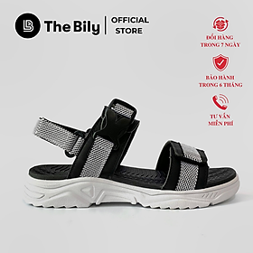 Giày Sandal Nam The Bily Quai Ngang - Đế Trắng Lót Đen Màu Trắng BLDTMD03