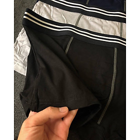 Hộp 3 Chiếc Quần Lót Nam Đùi Cạp sọc Cotton Thun Siêu Mềm Mát màu ngẫu nhiên