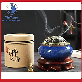 Mua Combo Lư Xông Trầm Gốm Cao Cấp Và Hộp Nhang Vòng