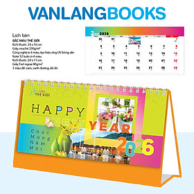 Lịch Bàn 2026 Vanlangbooks - Sắc Màu Thế Giới (VLLB09B)