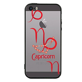 Ốp lưng cho điện thoại Iphone 5 viền TPU cho cung Ma Kết - Capricorn